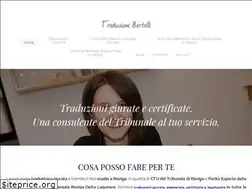 Sites similar to traduzionibertelli.it
