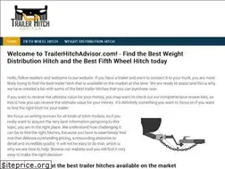 Sites similar to trailerhitchadvisor.com