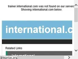 Sites similar to trainer.international.com