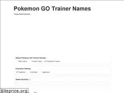 Sites similar to trainernames.com