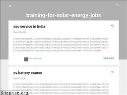 Sites similar to training-for-solar-energy-jobs.blogspot.com