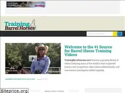 Sites similar to trainingbarrelhorses.com