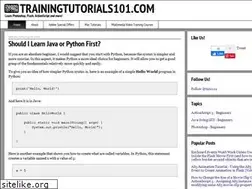 Sites similar to trainingtutorials101.com