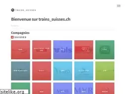 Sites similar to trainssuisses.ch