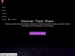 Sites similar to trakt.tv