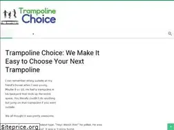 Sites similar to trampolinechoice.com