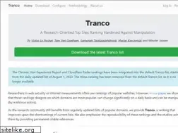 Sites similar to tranco-list.eu
