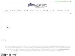 Sites similar to tranquilityfuneralservice.com