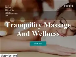 Sites similar to tranquilitymassagewell.com