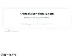 Sites similar to transaksiyonelanaliz.com