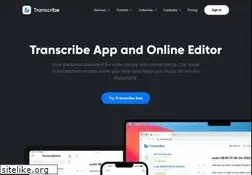 Sites similar to transcribe.com