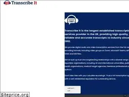 Sites similar to transcribeit.co.uk