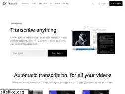 Sites similar to transcribemyvideo.com
