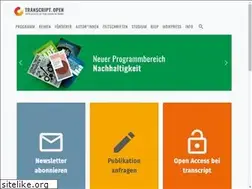 Sites similar to transcript-open.de