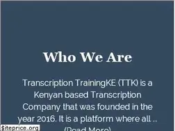 Sites similar to transcriptionke.com