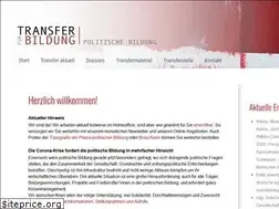 Sites similar to transfer-politische-bildung.de