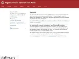 Sites similar to transformativeworks.org