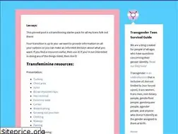 Sites similar to transgenderteensurvivalguide.com