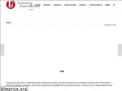 Sites similar to transitioninternational.com