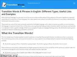 Sites similar to transitionwords.net