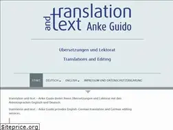 Sites similar to translationandtext.de