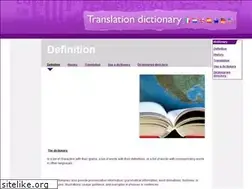 Sites similar to translationdictionary.net