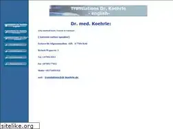 Sites similar to translations.dr-koehrle.de