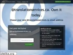 Sites similar to translationservices.ca