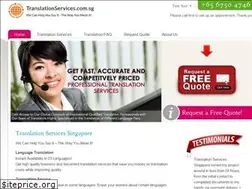 Sites similar to translationservices.com.sg