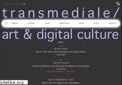 Sites similar to transmediale.de