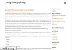 Sites similar to transparency-ph.org