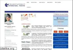 Sites similar to transparency.org.pk