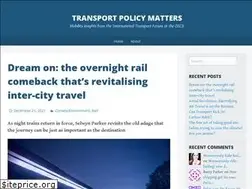 Sites similar to transportpolicymatters.org