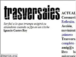 Sites similar to trasversales.net