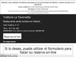 Sites similar to trattorialatavernetta.es