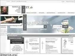 Sites similar to trauer-dewezet.de