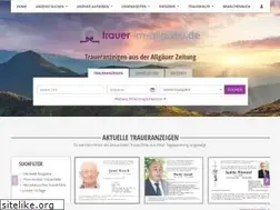 Sites similar to trauer-im-allgaeu.de