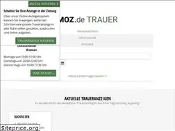 Sites similar to trauer.moz.de