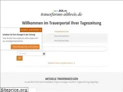 Sites similar to trauerforum-altkreis.de
