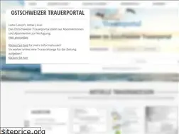 Sites similar to trauerportal-ostschweiz.ch