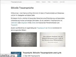 Sites similar to trauertexte.org