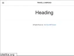 Sites similar to travel2abroad.com