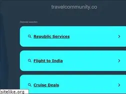 Sites similar to travelcommunity.co