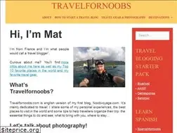 Sites similar to travelfornoobs.com