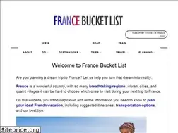 Sites similar to travelfrancebucketlist.com