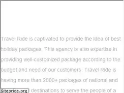 Sites similar to travelride.in