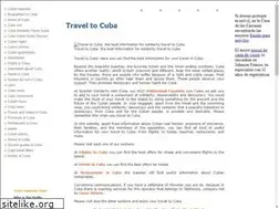 Sites similar to traveltocubainfo.com