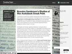 Sites similar to treadingpaper.wordpress.com