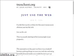 Sites similar to trenchant.org