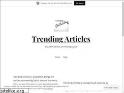 Sites similar to trendingarticlesblog.wordpress.com